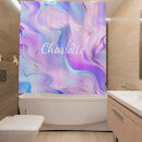 Search for holographic shower curtains Pink
