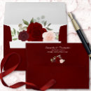 Search for burgundy envelopes Printed return address