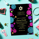 Search for rainbow bar bat mitzvah invitations Star of david