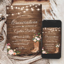 Search for cowgirl quinceanera invitations Boots