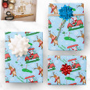Search for christmas golf wrapping paper Santa
