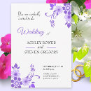Search for ultra violet wedding invitations Flower