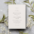 Search for ivory wedding invitations Minimalist