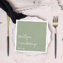 Search for sage wedding napkins Minimalistic