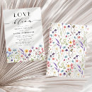 Search for love in bloom invitations Wildflower