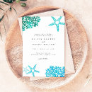 Search for starfish wedding invitations Elegant