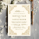Search for gold frame wedding invitations Ornate