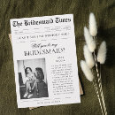 Search for vintage newspaper invitations Black and white