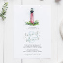 Search for lighthouse wedding invitations Watercolor