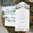 Search for mountain wildflowers invitations Watercolor
