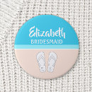 Search for monogram wedding badges Bridesmaid