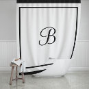 Search for designer shower curtains Black and white