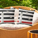 Search for black red and white cushions Stripes