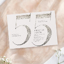 Search for all white 50th birthday invitations Elegant