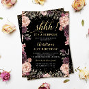 Search for pink surprise invitations Shhh its a surprise