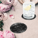 Search for black and silver coasters Glitter