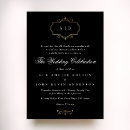 Search for monogram crest wedding invitations Traditional