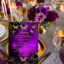 Search for butterfly wedding invitations Purple