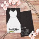 Search for bridal dresses business cards Minimalist