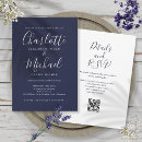 Search for royal blue wedding invitations Qr code