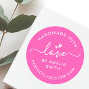 Search for modern art stickers Handmade with love craft