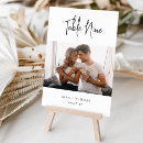 Search for guest names and table cards Black and white