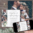 Search for happily ever after wedding reception invitations We got married