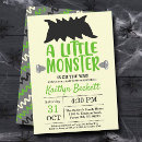 Search for little monster baby shower invitations Gender neutral