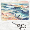 Search for blue ocean waves tissue paper Nautical