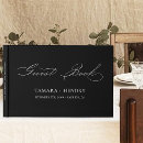 Search for black and white guest books Typography