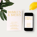 Search for bubbles and brews invitations Typography