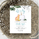 Search for fox baby boy shower invitations Woodland