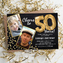 Search for chalkboard 50th birthday invitations Rustic