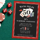 Search for casino surprise party invitations Las vegas