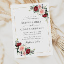 Search for pink flower wedding invitations Botanical leaves