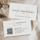Search for name business cards Blush pink