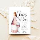 Search for cheers to love shower invitations Watercolor