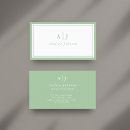 Search for monogram business cards Minimalist