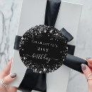 Search for silver glitter monogram stickers Black