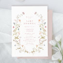Search for pink blue flowers baby shower invitations For kids