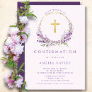 Search for lilac flower invitations Simple minimalist