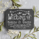 Search for chalkboard wedding invitations Casual