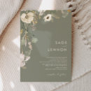 Search for modern flower wedding invitations For her