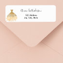 Search for dress return address labels Bridal shower