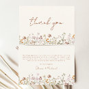 Search for baby in bloom thank you cards Wildflower baby shower