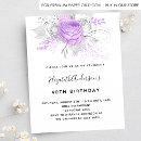 Search for purple and silver invitations Floral