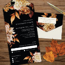 Search for black floral invitations Watercolor flowers