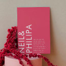 Search for fuchsia and black invitations Bride