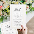Search for gold wedding programs Black and gold