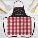 Search for country rustic aprons Chequered pattern